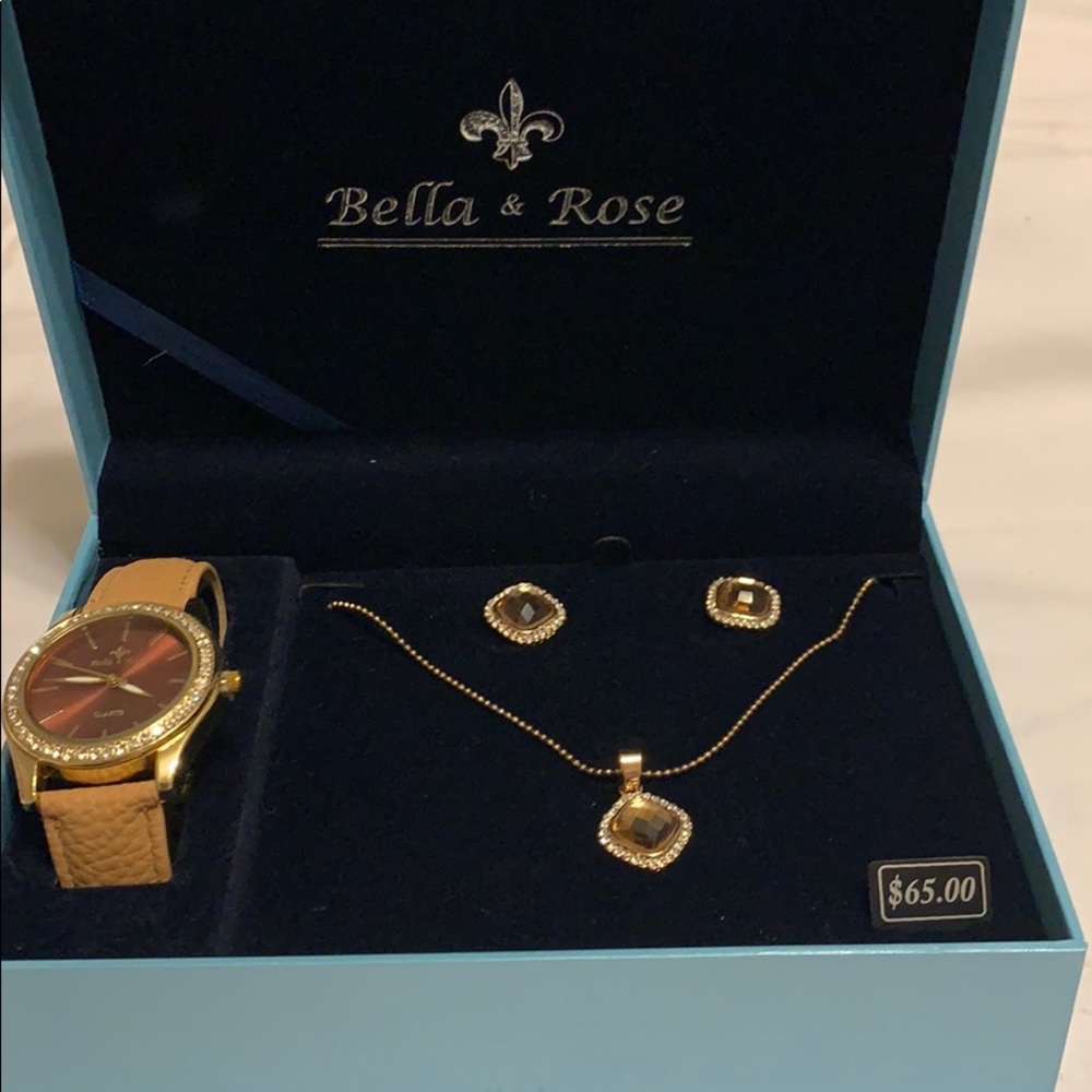 Bella and Rose 4 piece ladies jewelry set